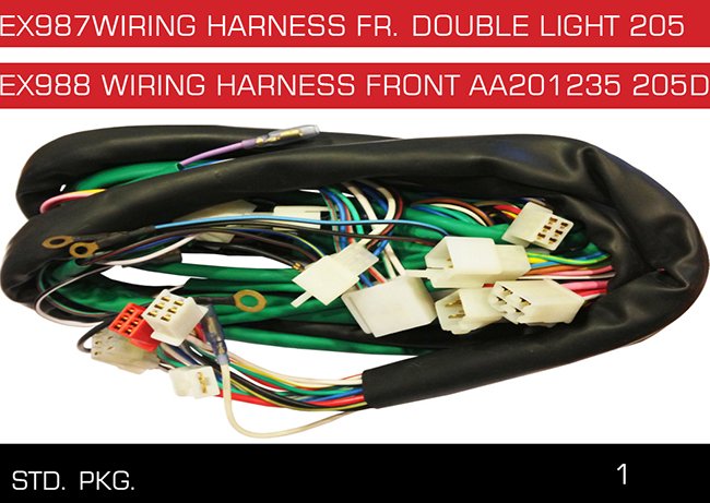 EX987WIRING HARNESS FR DOUBLE LIGHT EX988 FRONT